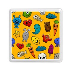 Graffiti Characters Seamless Ornament Memory Card Reader (square) by Amaryn4rt
