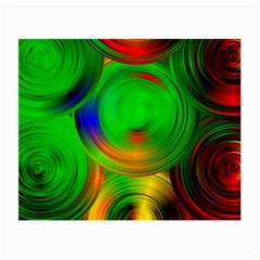 Pebbles In A Rainbow Pond Small Glasses Cloth (2 Sides) by ScottFreeArt
