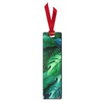 Tropical Green Leaves Background Small Book Marks