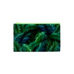 Tropical Green Leaves Background Cosmetic Bag (XS)