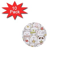 Cute-baby-animals-seamless-pattern 1  Mini Buttons (10 Pack) 