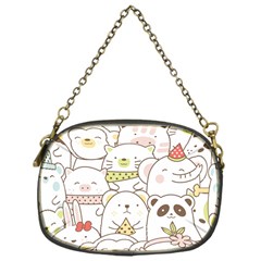 Cute-baby-animals-seamless-pattern Chain Purse (one Side)