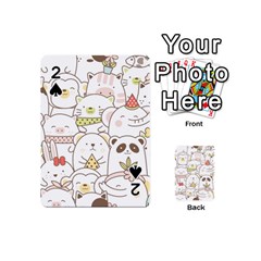 Cute-baby-animals-seamless-pattern Playing Cards 54 Designs (mini) by Sobalvarro