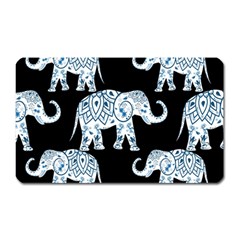 Elephant-pattern-background Magnet (rectangular) by Sobalvarro