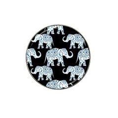 Elephant-pattern-background Hat Clip Ball Marker by Sobalvarro