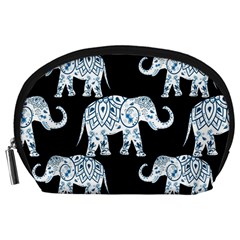 Elephant-pattern-background Accessory Pouch (large) by Sobalvarro