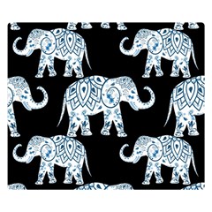 Elephant-pattern-background Double Sided Flano Blanket (small)  by Sobalvarro