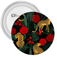 Seamless-pattern-with-leopards-and-roses-vector 3  Buttons by Sobalvarro