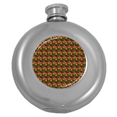 Floral Round Hip Flask (5 Oz) by Sparkle