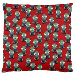 Zombie Virus Large Flano Cushion Case (one Side) by helendesigns