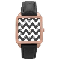 Copacabana  Rose Gold Leather Watch  by Sobalvarro