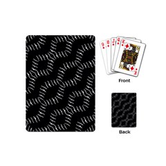Black And White Geo Print Playing Cards Single Design (mini) by dflcprintsclothing