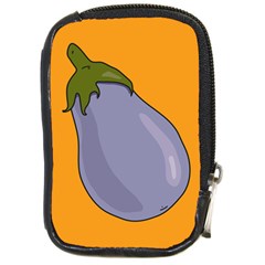 Eggplant Fresh Health Compact Camera Leather Case