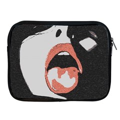 Wide Open And Ready - Kinky Girl Face In The Dark Apple Ipad 2/3/4 Zipper Cases by Casemiro