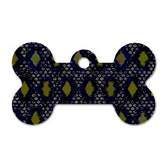 Color Abstract Cartoon Dog Tag Bone (two Sides) by Sparkle