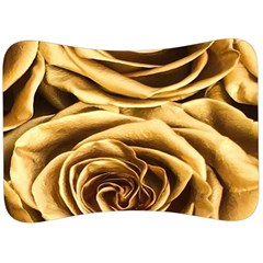 Gold Roses Velour Seat Head Rest Cushion by Sparkle