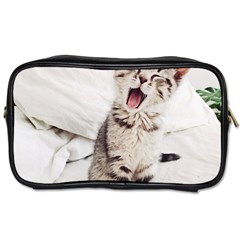 Laughing Kitten Toiletries Bag (one Side) by Sparkle