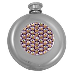 Eyes Cups Round Hip Flask (5 Oz) by Sparkle