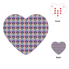 Pink And Blue Playing Cards Single Design (heart) by Sparkle