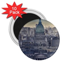 Buenos Aires Argentina Cityscape Aerial View 2 25  Magnets (10 Pack)  by dflcprintsclothing