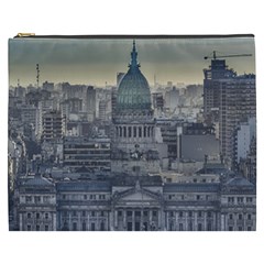 Buenos Aires Argentina Cityscape Aerial View Cosmetic Bag (xxxl) by dflcprintsclothing