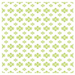Bright Leaves Motif Print Pattern Design Wooden Puzzle Square by dflcprintsclothing