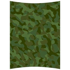 Green Army Camouflage Pattern Back Support Cushion by SpinnyChairDesigns