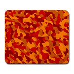 Red and Orange Camouflage Pattern Large Mousepads