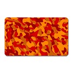 Red and Orange Camouflage Pattern Magnet (Rectangular)