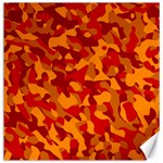 Red and Orange Camouflage Pattern Canvas 12  x 12 