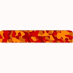 Red And Orange Camouflage Pattern Small Bar Mats by SpinnyChairDesigns