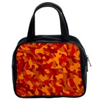 Red and Orange Camouflage Pattern Classic Handbag (Two Sides)