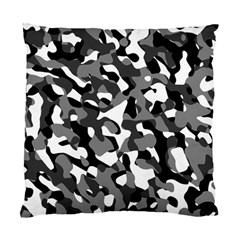 Black And White Camouflage Pattern Standard Cushion Case (two Sides) by SpinnyChairDesigns