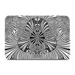 Abstract Art Black and White Floral Intricate Pattern Plate Mats