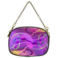 Infinity Painting Purple Chain Purse (two Sides) by DinkovaArt
