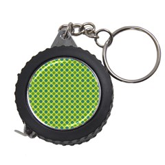 Green Polka Dots Spots Pattern Measuring Tape