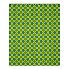 Green Polka Dots Spots Pattern Shower Curtain 60  X 72  (medium) 