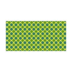 Green Polka Dots Spots Pattern Yoga Headband
