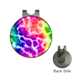 Colorful Tie Dye Pattern Texture Hat Clips With Golf Markers by SpinnyChairDesigns