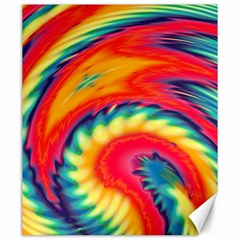 Colorful Dark Tie Dye Pattern Canvas 20  X 24  by SpinnyChairDesigns