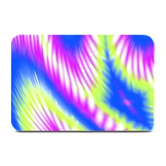 Colorful Blue Purple Pastel Tie Dye Pattern Plate Mats by SpinnyChairDesigns