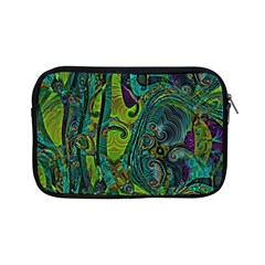 Jungle Print Green Abstract Pattern Apple Ipad Mini Zipper Cases by SpinnyChairDesigns