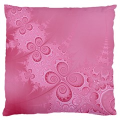 Pink Intricate Swirls Pattern Standard Flano Cushion Case (one Side) by SpinnyChairDesigns