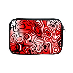 Black Red White Abstract Stripes Apple Ipad Mini Zipper Cases