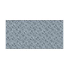Grey Diamond Plate Metal Texture Yoga Headband by SpinnyChairDesigns