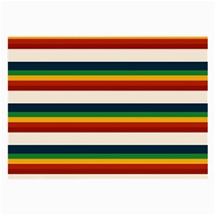 Rainbow Stripes Large Glasses Cloth (2 Sides) by tmsartbazaar