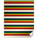 Rainbow Stripes Canvas 11  x 14 