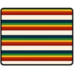 Rainbow Stripes Double Sided Fleece Blanket (Medium) 