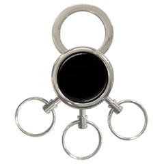 Rich Ebony 3-ring Key Chain