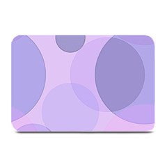 Purple Large Print Polka Dota Plate Mats by SpinnyChairDesigns